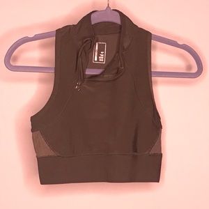 Army Green Sports Bra